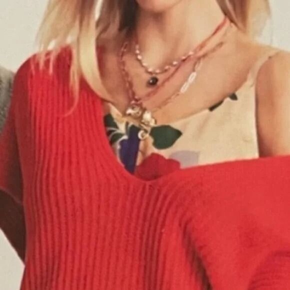 NWT CAbi 5837 Ruby Pullover The Visionary size Small Geranium - Picture 4 of 9